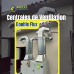Installation technique d’une centrale de ventilation double flux dans une crèche à Cléon en Drôme, garantissant qualité d’air intérieur, confort thermique et performance énergétique.