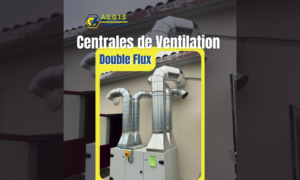 Installation technique d’une centrale de ventilation double flux dans une crèche à Cléon en Drôme, garantissant qualité d’air intérieur, confort thermique et performance énergétique.