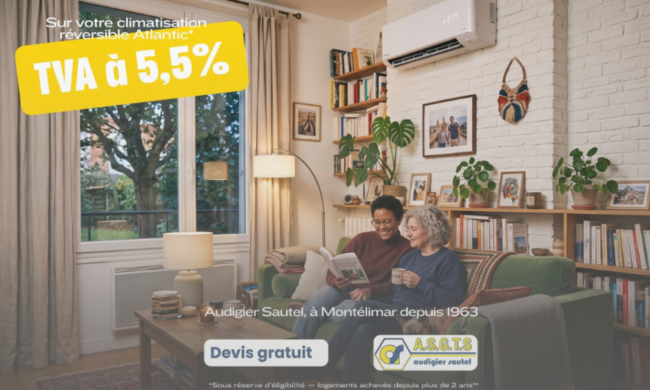 Réseau technique pour une installation de pompe à chaleur et climatisation par Audigier Sautel à Montélimar.